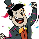 celebrate Discord sticker - AdVenture Capitalist