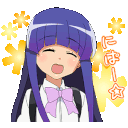rikahappysmile animated GIF emoji | girls.exe (18+)