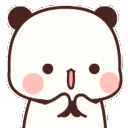 pandaclap animated GIF emoji - Tathastu