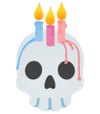 birthdaycake Discord sticker from ۶ৎ　‿　cemetery　 ݁ 　˖