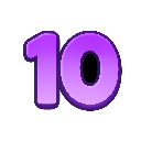 Number ten in a bold purple font with a slight gradient.