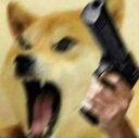 angrydogewithgunmemetemplate Discord Emoji - Hell's . Paradise . OwO . PokéTwo