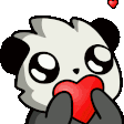 Panda animated GIF emoji from RoyaleMC Community