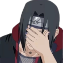 itachi_facepalm Discord sticker from Besties Community