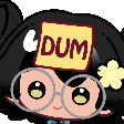 CoffeeBean_DumSticker3_202602021 animated Discord emote from Blume-ing Garden