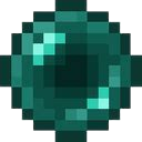 Ender Pearl from Minecraft rendered in pixel art style.