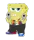 Spongebob Squarepants with a heavily distorted and pixelated face looking confused.