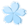 85276lightblueflower animated emote from CHÉRIE ™
