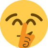 shhh Discord sticker | ✧👻˳˚Friends Lounge🌙꒱꒱