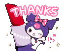 kuromi_thankyou animated emote - ⁽¹⁸⁺⁾ miao ୨ৎ