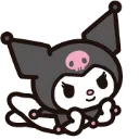 40604kuromilaying Discord sticker from ۶ৎ　‿　cemetery　 ݁ 　˖