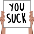 YouSuckSign Discord sticker - 遊戲小鎮