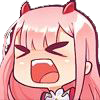 zerotwoshouted Discord sticker | ⛩ Anime Lovers: Anime ・Manga ・Games