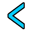 left_arrow animated GIF emoji from Fire Zone