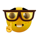 nerd Discord sticker from ~𝓞𝓾𝓽𝓒𝓪𝓼𝓽~