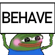Behave animated GIF emoji from F.A.F.O. Chill  Zone21+