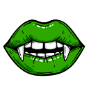 34386greenvampirelips Discord sticker - 𝕄𝕚𝕤𝔽𝕚𝕥 ℂ𝕣𝕖𝕨