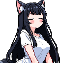 wolfgirlhowling animated Discord emote from Pastel Chains Collective