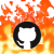 github_on_fire animated emote from Grove