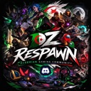 DZ Respawn logo featuring the Algerian flag and various gaming characters with a Discord icon in the center.