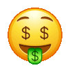 45594moneyface animated Discord emote | RunItUp