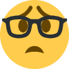 worried_nerd_emoji Discord sticker | BDRP I Border Roleplay