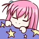 BocchiSleepy Discord sticker - Evelya Community 🍂