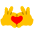 77671handsyellowheartredyt Discord Emoji from 🎆 PoGo Club 🎆