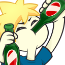 495904blondboydrink custom emote | Bunnies Cafe 18+