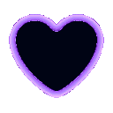 40760purplenblackglowheart animated emote - 𝕄𝕚𝕤𝔽𝕚𝕥 ℂ𝕣𝕖𝕨