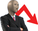 not_stonks Discord sticker | 10 Sets Of Failure🏋🏽