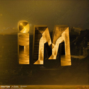 The letters IM rendered in metallic gold 3D font against a dark background.