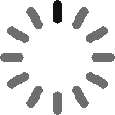 Loading spinner icon with a circular arrangement of segments.