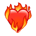 87703heartonfire animated GIF emoji - #- thunder community