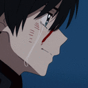 animekiss animated GIF emoji - BLUE VORTEX