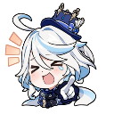 furina_haha Discord sticker from ''₊🌷⁺ Ask To DM ❥ Egirls ❥ Active VC ❥ Nitro Giveaways ❥ Chat ❥ Friends ❥ Ask2DM ❥ Sfw ❥ Non Dating