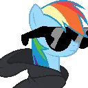 Spy_rainbowdash custom emote from MLP Pear Butter Cottage