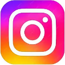 Instagram logo featuring a stylized camera icon with a gradient background.