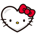 98536hellokittyheart custom emote from Pastel Chains Collective