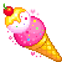 IceCreamCone animated GIF emoji | ♡꒷꒦꒦꒷♡Sweetopia♡꒷꒦꒦꒷♡