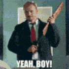 Man shouting yeah boy with intense excitement and energy.