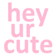 HeyUrCute Discord sticker - Mandatory Fun