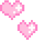 Pink_Hearts animated GIF emoji - emoji fraise🌈