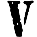 A black silhouette of a person standing alone against a black background.