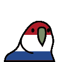 DutchParrot animated GIF emoji from Italian Mapping's Planet