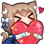 NekoHeart custom emote - DM Request 📪 ⌇ Ask To DM & Chatting ⌇ Non Dating ⌇ Social ⌇ Friendly ⌇ Nitro ⌇Non Toxic