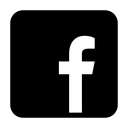 Facebook logo featuring a white lowercase f on a blue square background.