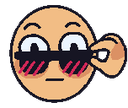 face_WoahSunglassesBlush Discord sticker | Bitplay