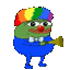 PepeClownDancing3 animated emote | WeChat!