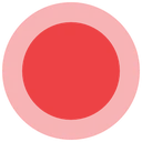 Red circle representing the offline status indicator.